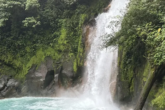 Río Celeste waterfall in Tenorio Volcano National Park, Costa Rica