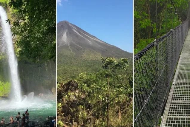 Arenal 3-in-1 Adventure: La Fortuna Waterfall + Volcano Hike & Mistico Hanging Bridges